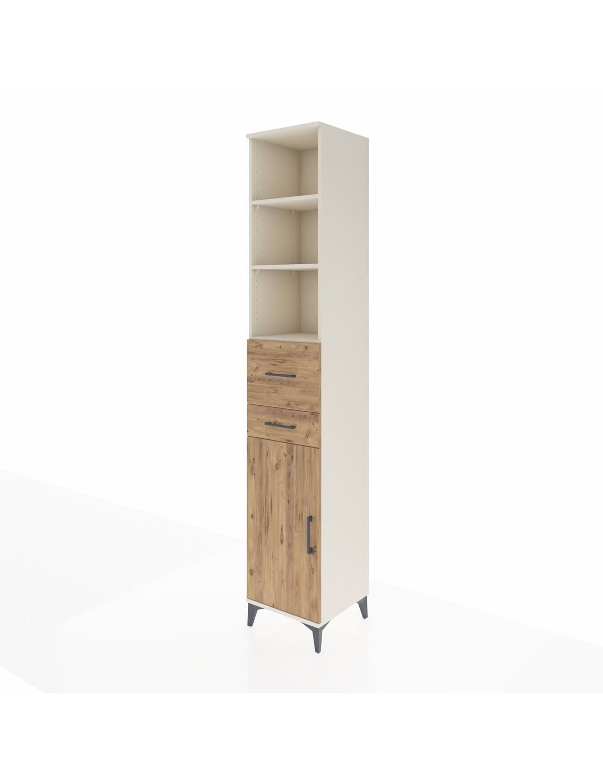 Hyperion Dolap 4 Raflı 2 Çekmeceli Tek Kapaklı 44x44x243 - S64M069V3B