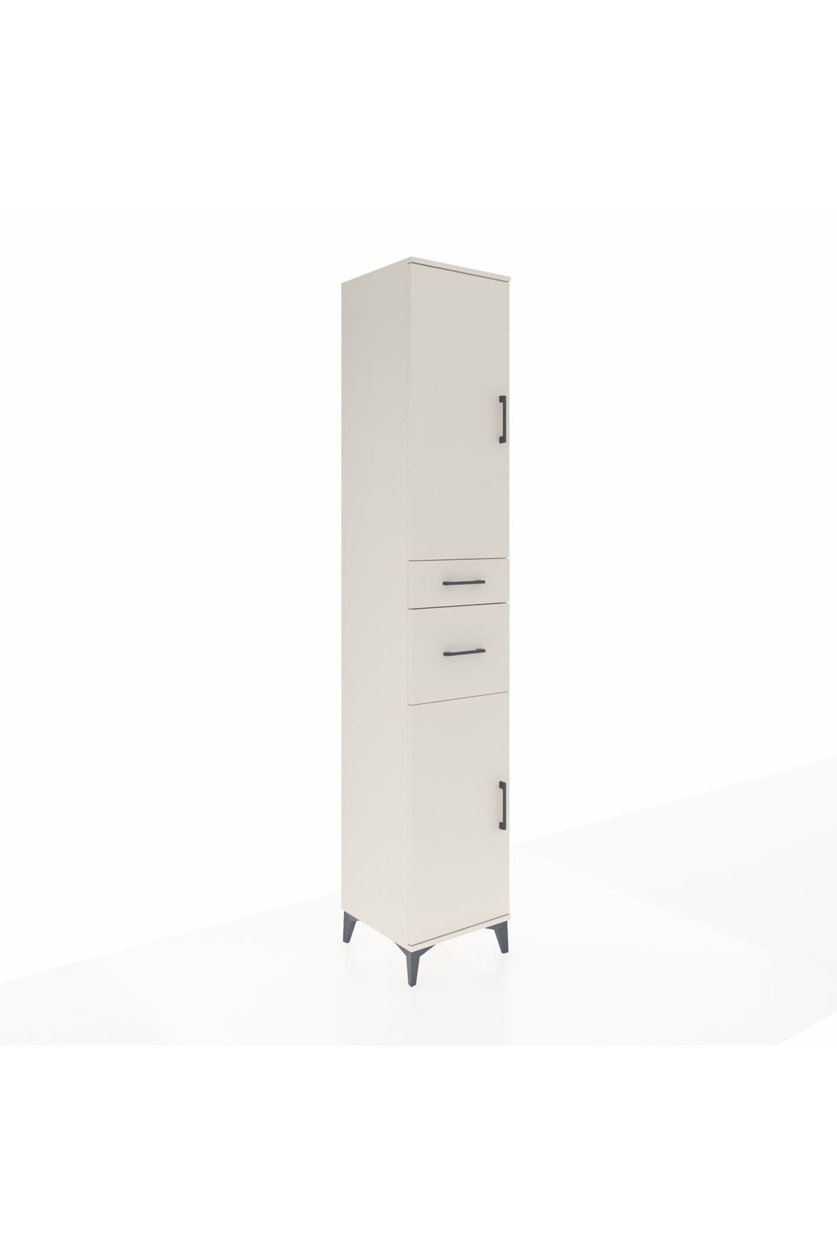 Hyperion Dolap 4 Raflı 2 Çekmeceli 2 Kapaklı 44x44x243 Aytaşı-Aytaşı