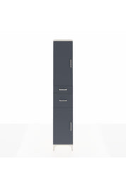 Hyperion Dolap 4 Raflı 2 Çekmeceli 2 Kapaklı 44x44x243 Aytaşı-Antrasit