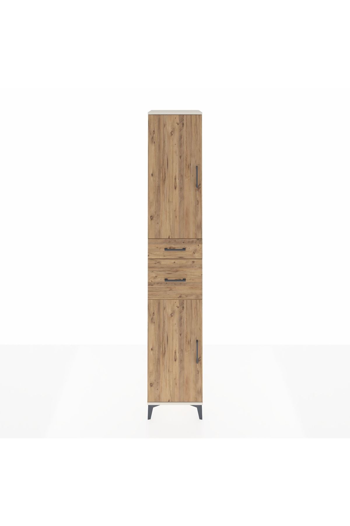 Hyperion Dolap 4 Raflı 2 Çekmeceli 2 Kapaklı 44x44x243 Aytaşı-Çam