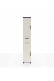 Hyperion Dolap 4 Raflı 2 Çekmeceli 2 Kapaklı 44x44x243 Antrasit-Aytaşı