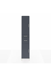 Hyperion Dolap 4 Raflı 2 Çekmeceli 2 Kapaklı 44x44x243 Antrasit-Antrasit