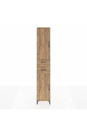 Hyperion Dolap 4 Raflı 2 Çekmeceli 2 Kapaklı 44x44x243 Çam-Çam