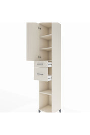 Hyperion Dolap 4 Raflı 2 Çekmeceli Tek Kapaklı 44x44x243 Aytaşı-Aytaşı