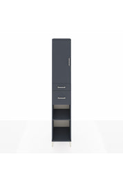 Hyperion Dolap 4 Raflı 2 Çekmeceli Tek Kapaklı 44x44x243 Antrasit-Antrasit