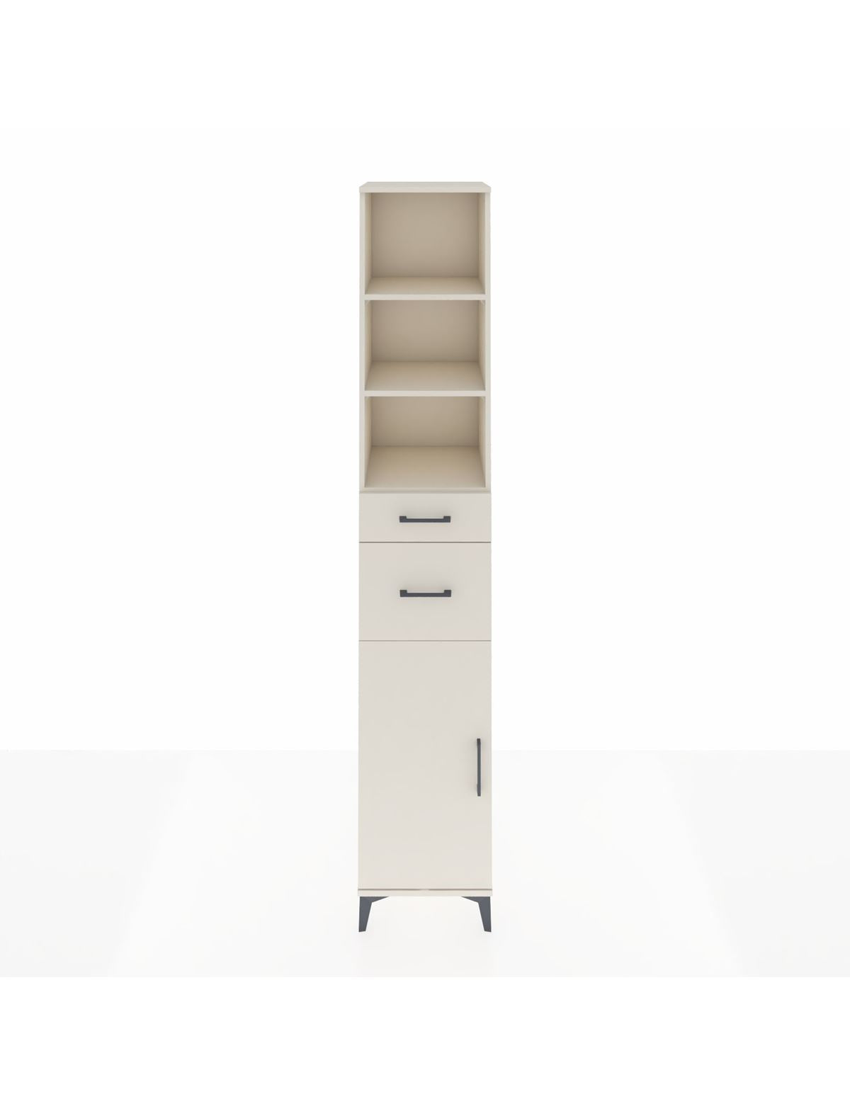 Hyperion Dolap 4 Raflı 2 Çekmeceli Tek Kapaklı 44x44x243 Aytaşı-Aytaşı