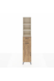 Hyperion Dolap 4 Raflı 2 Çekmeceli Tek Kapaklı 44x44x243 Aytaşı-Çam