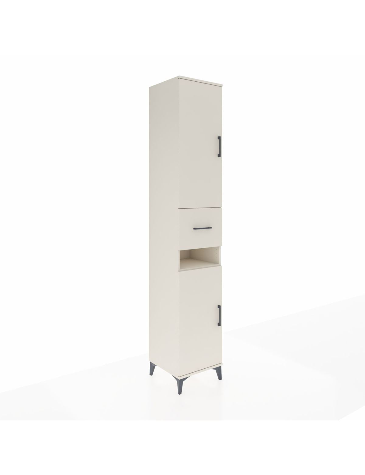 Hyperion Dolap 5 Raflı Tek Çekmeceli 2 Kapaklı 44x44x243 Aytaşı-Aytaşı