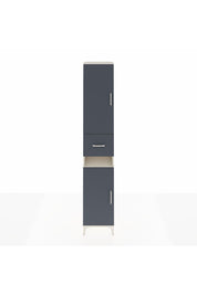 Hyperion Dolap 5 Raflı Tek Çekmeceli 2 Kapaklı 44x44x243 Aytaşı-Antrasit