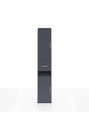 Hyperion Dolap 5 Raflı Tek Çekmeceli 2 Kapaklı 44x44x243 Antrasit-Antrasit