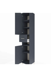 Hyperion Dolap 5 Raflı Tek Çekmeceli 2 Kapaklı 44x44x243 Antrasit-Antrasit