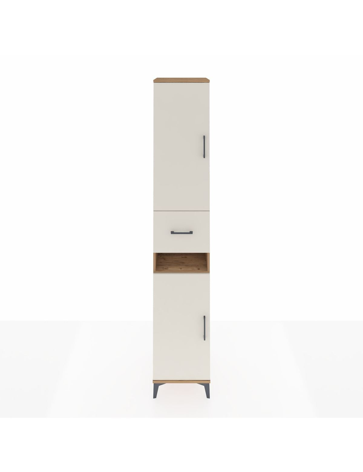 Hyperion Dolap 5 Raflı Tek Çekmeceli 2 Kapaklı 44x44x243 Çam-Aytaşı