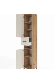 Hyperion Dolap 5 Raflı Tek Çekmeceli 2 Kapaklı 44x44x243 Çam-Aytaşı