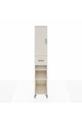 Hyperion Dolap 5 Raflı Tek Çekmeceli Tek Kapaklı 44x44x243