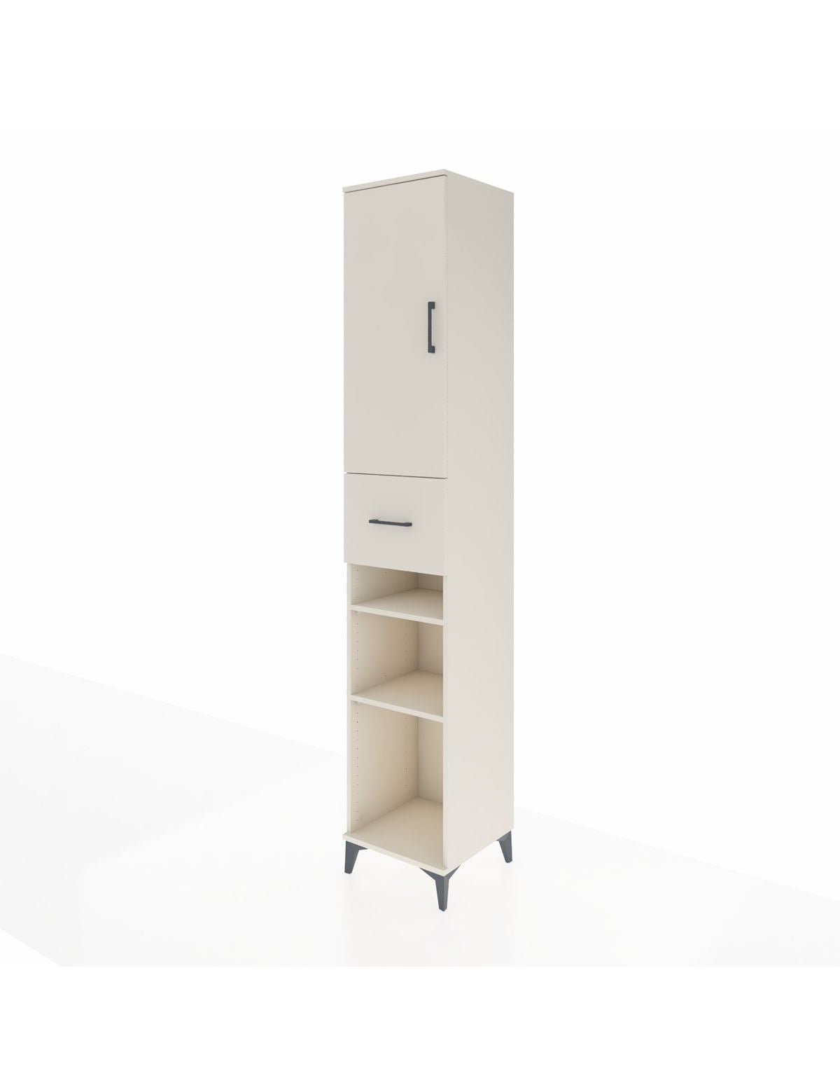 Hyperion Dolap 5 Raflı Tek Çekmeceli Tek Kapaklı 44x44x243 - S64M074V1B