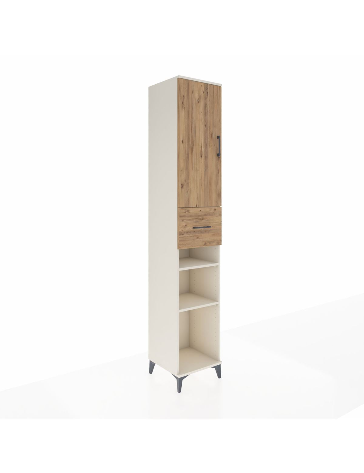 Hyperion Dolap 5 Raflı Tek Çekmeceli Tek Kapaklı 44x44x243 Aytaşı-Çam