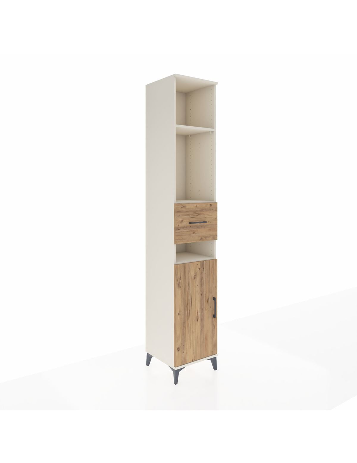 Hyperion Dolap 4 Raflı Tek Çekmeceli Tek Kapaklı 44x44x243 Aytaşı-Çam