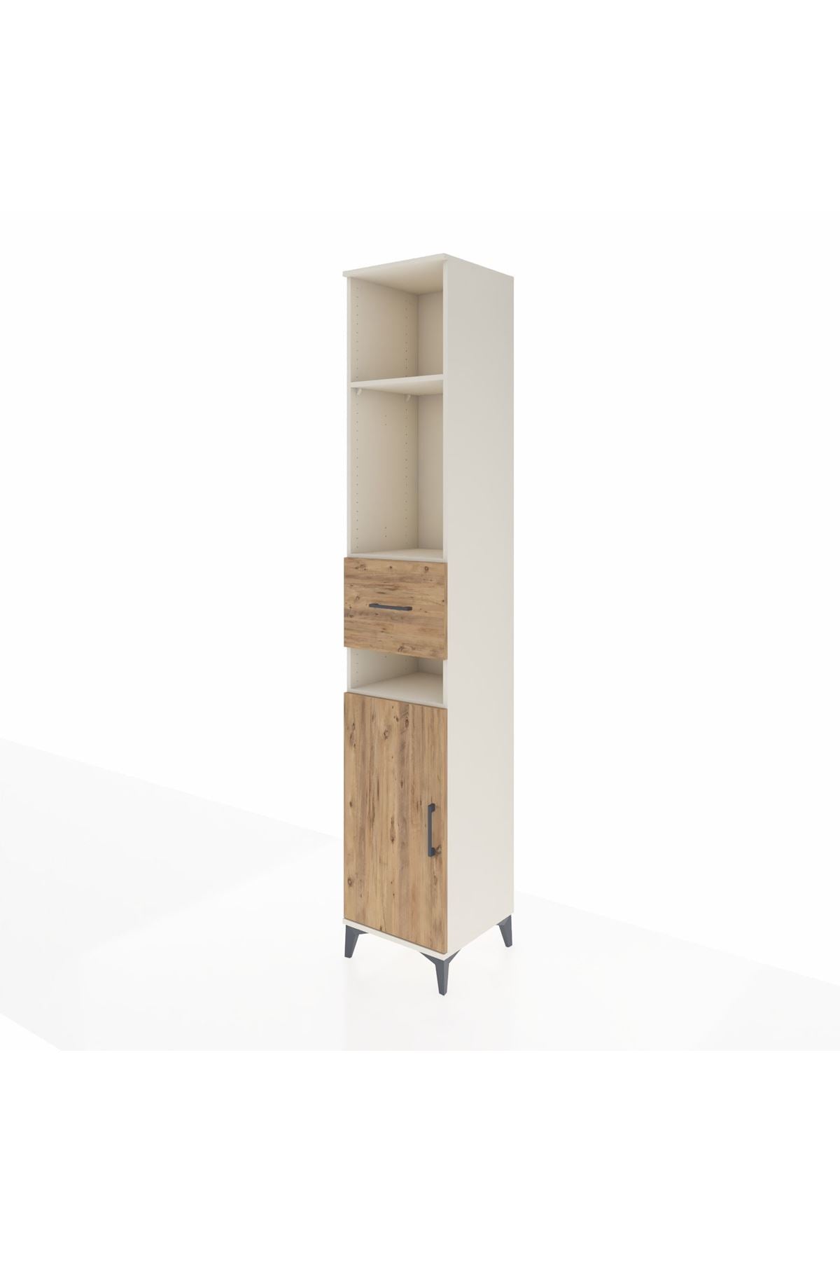 Hyperion Dolap 4 Raflı Tek Çekmeceli Tek Kapaklı 44x44x243 Aytaşı-Çam