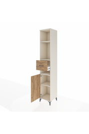 Hyperion Dolap 4 Raflı Tek Çekmeceli Tek Kapaklı 44x44x243 Aytaşı-Çam