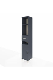 Hyperion Dolap 4 Raflı Tek Çekmeceli Tek Kapaklı 44x44x243 Antrasit-Antrasit