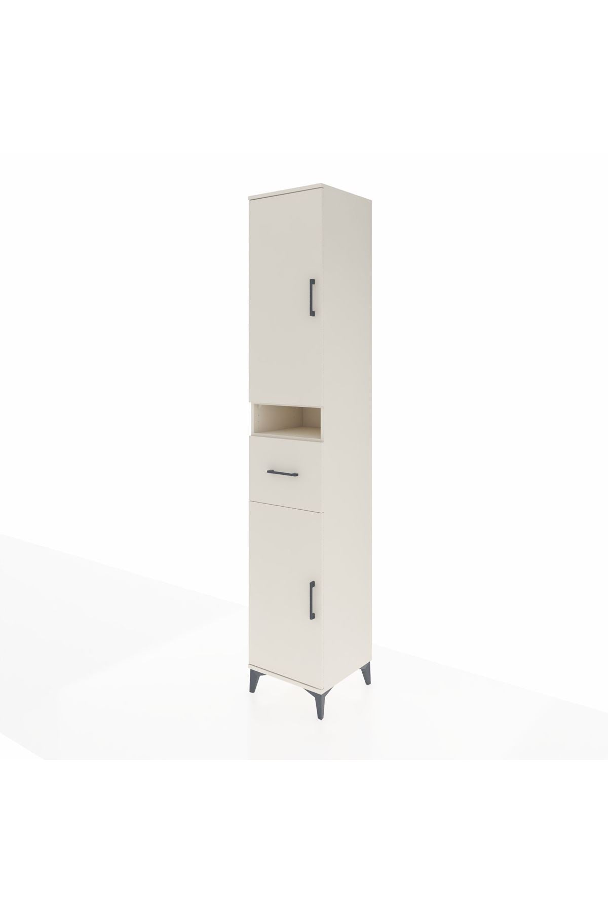 Hyperion Dolap 5 Raflı Tek Çekmeceli 2 Kapaklı 44x44x243 Aytaşı-Aytaşı