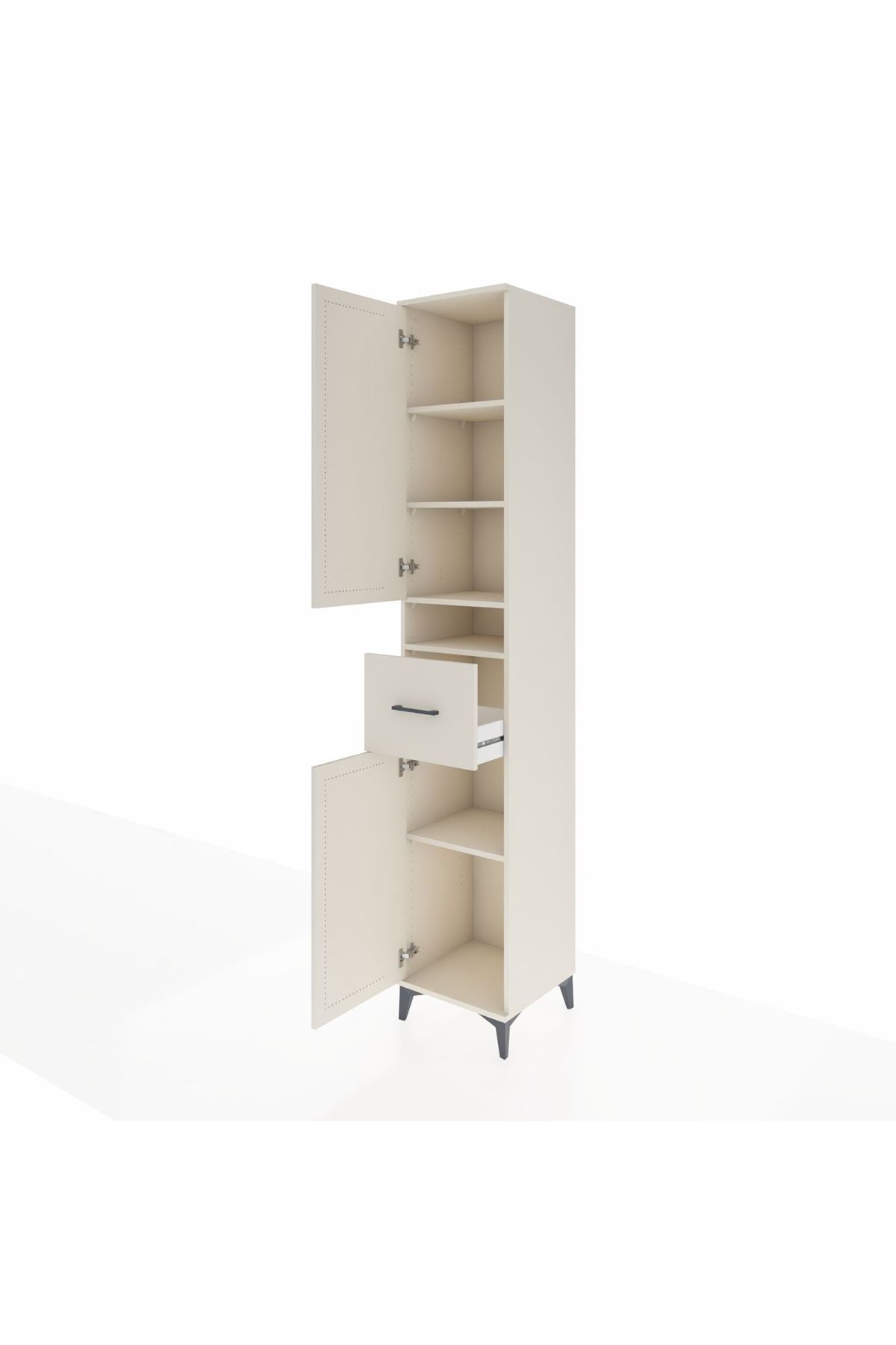 Hyperion Dolap 5 Raflı Tek Çekmeceli 2 Kapaklı 44x44x243 Aytaşı-Aytaşı