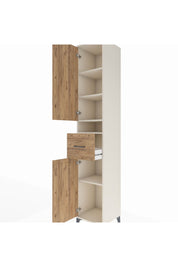 Hyperion Dolap 5 Raflı Tek Çekmeceli 2 Kapaklı 44x44x243 Aytaşı-Çam