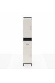 Hyperion Dolap 5 Raflı Tek Çekmeceli 2 Kapaklı 44x44x243 Antrasit-Aytaşı