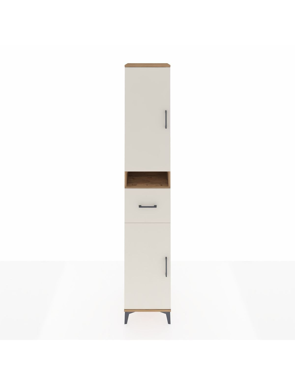 Hyperion Dolap 5 Raflı Tek Çekmeceli 2 Kapaklı 44x44x243 Çam-Aytaşı