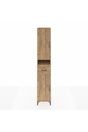 Hyperion Dolap 5 Raflı Tek Çekmeceli 2 Kapaklı 44x44x243 Çam-Çam