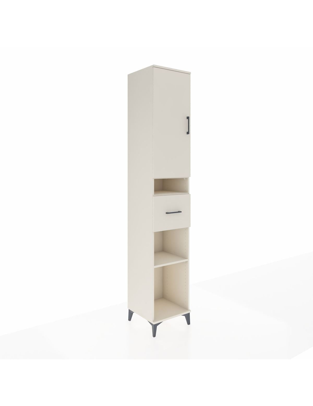 Hyperion Dolap 5 Raflı Tek Çekmeceli Tek Kapaklı 44x44x243 Aytaşı-Aytaşı