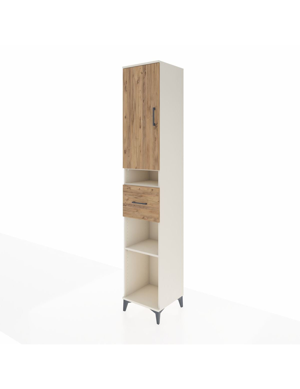 Hyperion Dolap 5 Raflı Tek Çekmeceli Tek Kapaklı 44x44x243 - S64M077V3B
