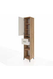 Hyperion Dolap 5 Raflı Tek Çekmeceli Tek Kapaklı 44x44x243 Çam-Aytaşı