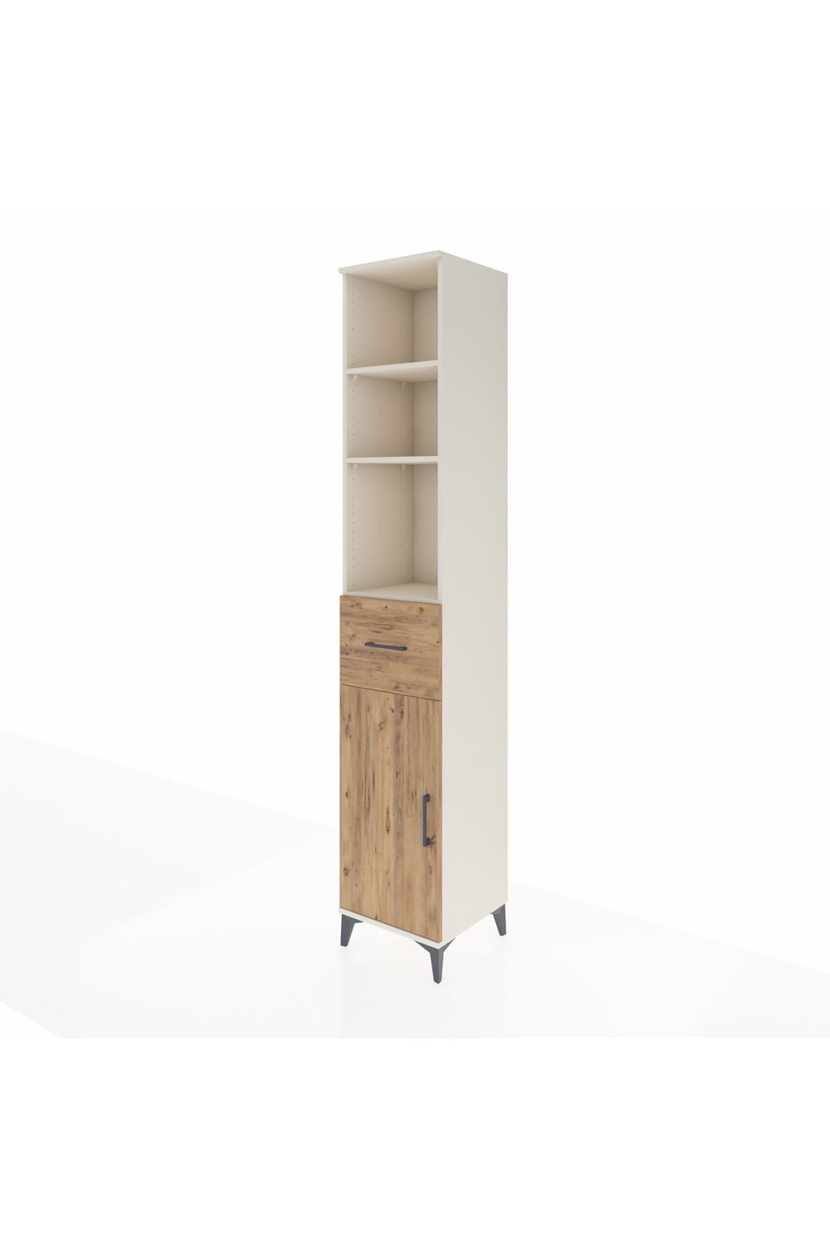 Hyperion Dolap 4 Raflı Tek Çekmeceli Tek Kapaklı 44x44x243 Aytaşı-Çam