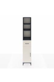 Hyperion Dolap 4 Raflı Tek Çekmeceli Tek Kapaklı 44x44x243 Antrasit-Aytaşı