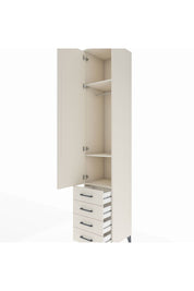 Hyperion Dolap 3 Raflı 4 Çekmeceli Tek Askılı 44x44x243 Aytaşı-Aytaşı