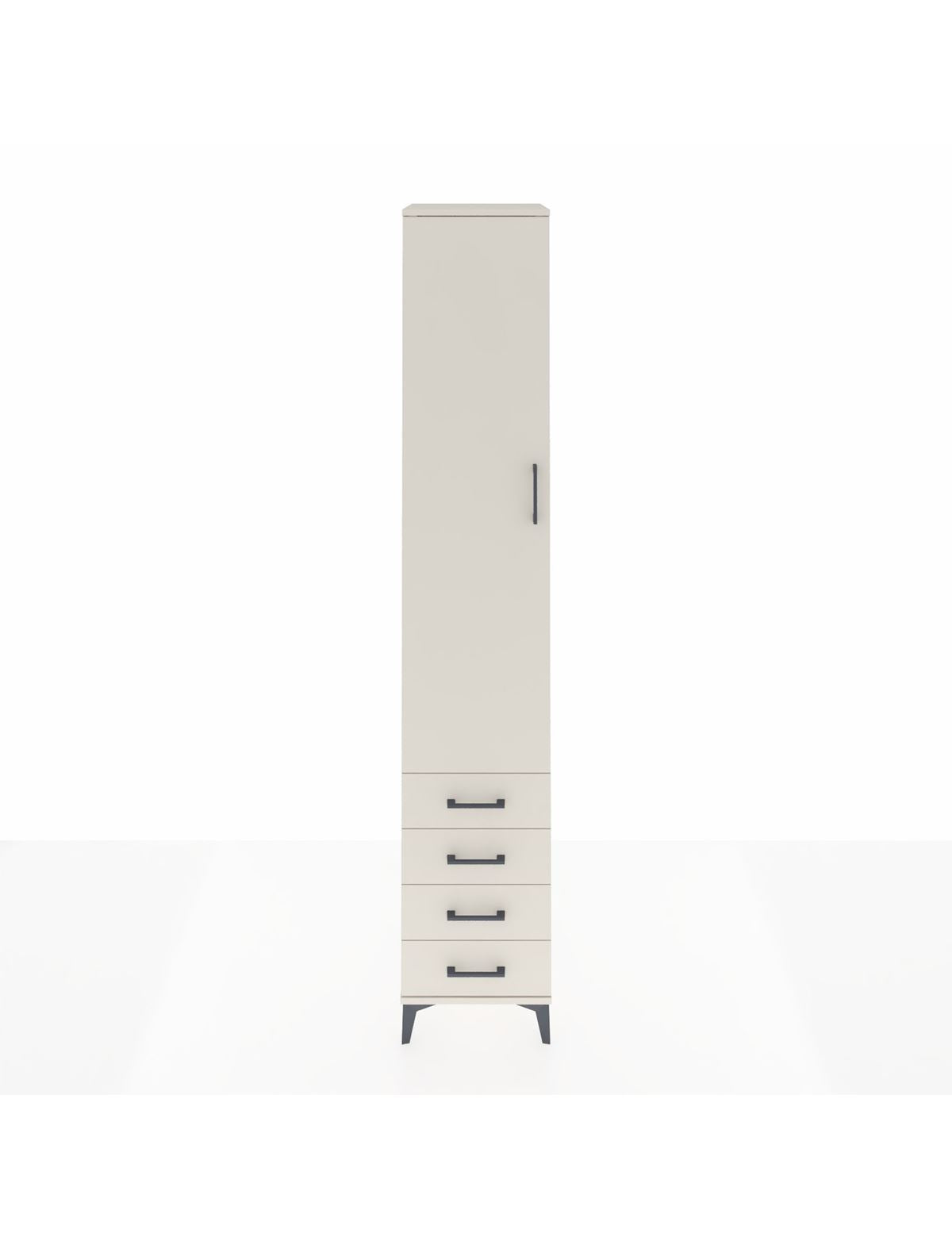 Hyperion Dolap 5 Raflı 4 Çekmeceli Tek Kapaklı 44x44x243 Aytaşı-Aytaşı