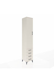 Hyperion Dolap 5 Raflı 4 Çekmeceli Tek Kapaklı 44x44x243 Aytaşı-Aytaşı