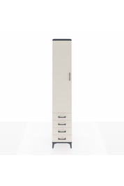 Hyperion Dolap 5 Raflı 4 Çekmeceli Tek Kapaklı 44x44x243 Antrasit-Aytaşı