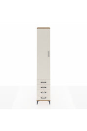 Hyperion Dolap 5 Raflı 4 Çekmeceli Tek Kapaklı 44x44x243 Çam-Aytaşı