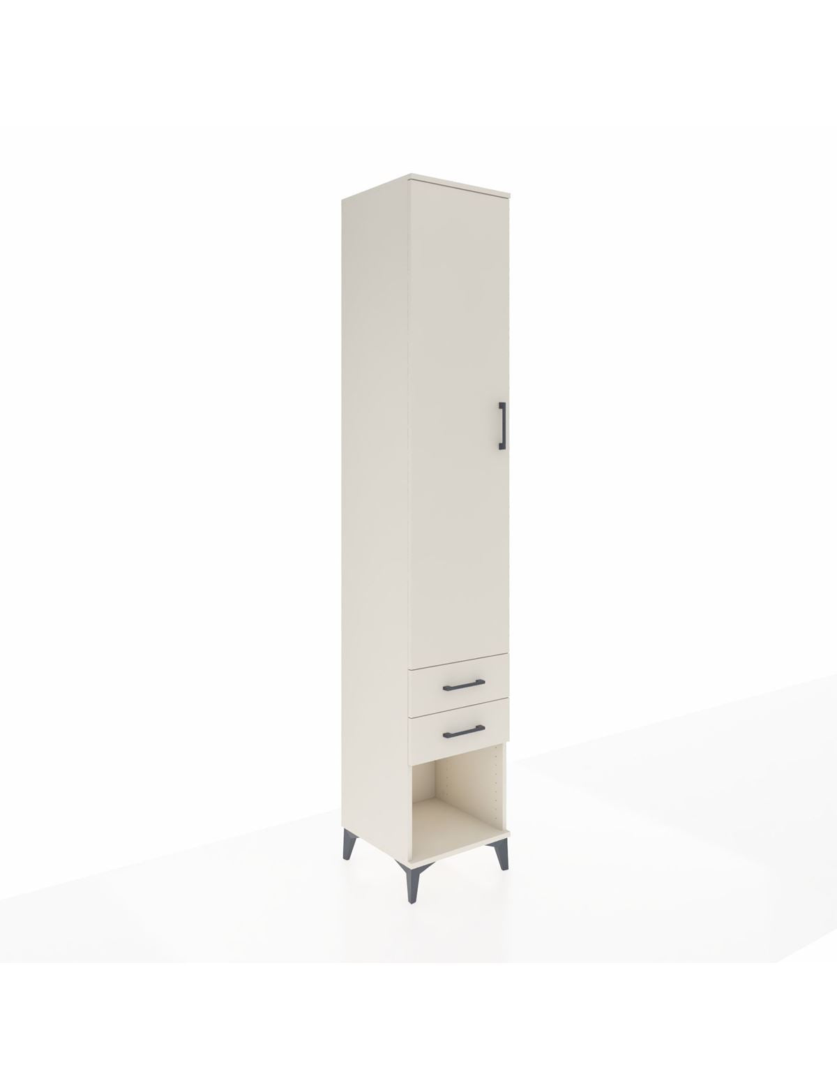 Hyperion Dolap 3 Raflı 2 Çekmeceli Tek Askılı 44x44x243 Aytaşı-Aytaşı