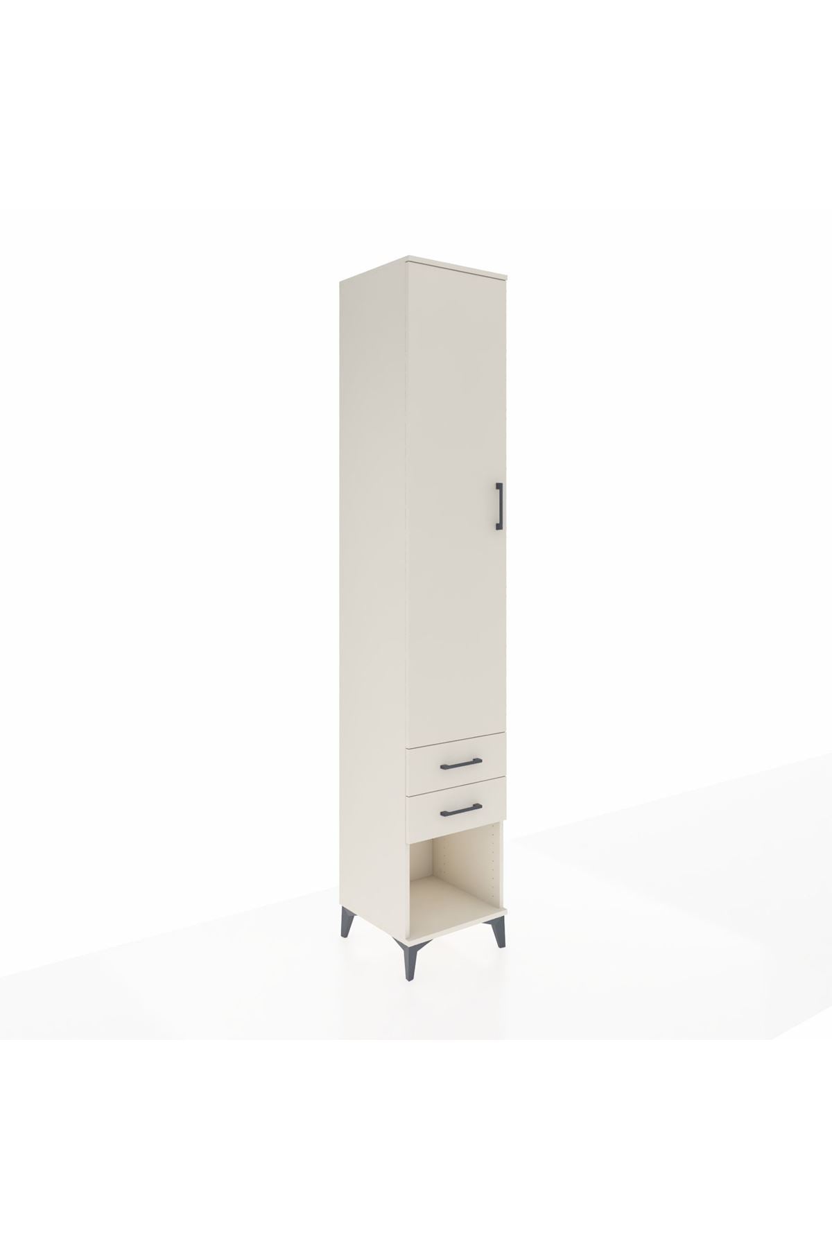 Hyperion Dolap 3 Raflı 2 Çekmeceli Tek Askılı 44x44x243 Aytaşı-Aytaşı