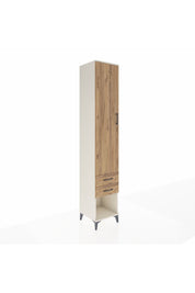 Hyperion Dolap 3 Raflı 2 Çekmeceli Tek Askılı 44x44x243 Aytaşı-Çam