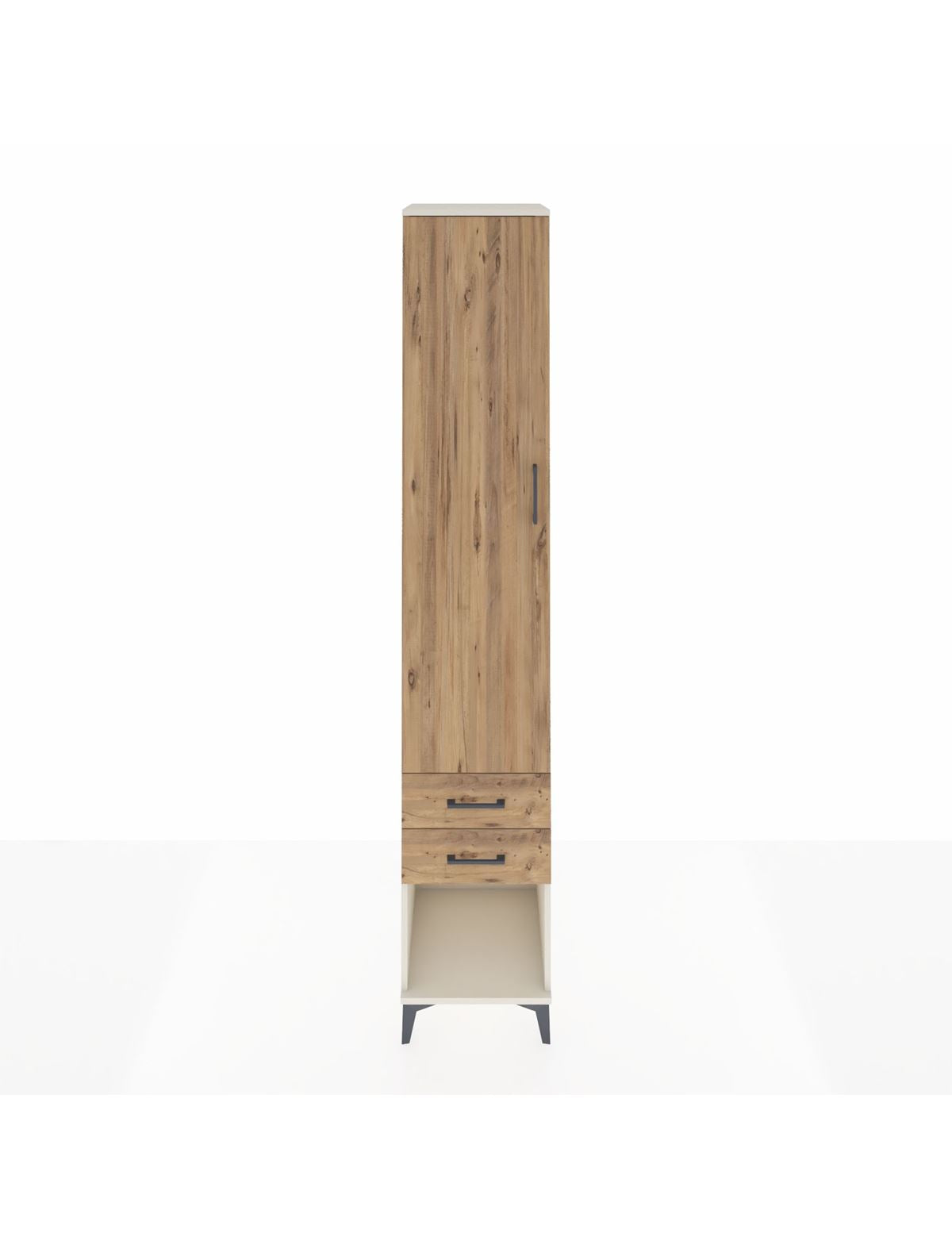 Hyperion Dolap 5 Raflı 2 Çekmeceli Tek Kapaklı 44x44x243 Aytaşı-Çam