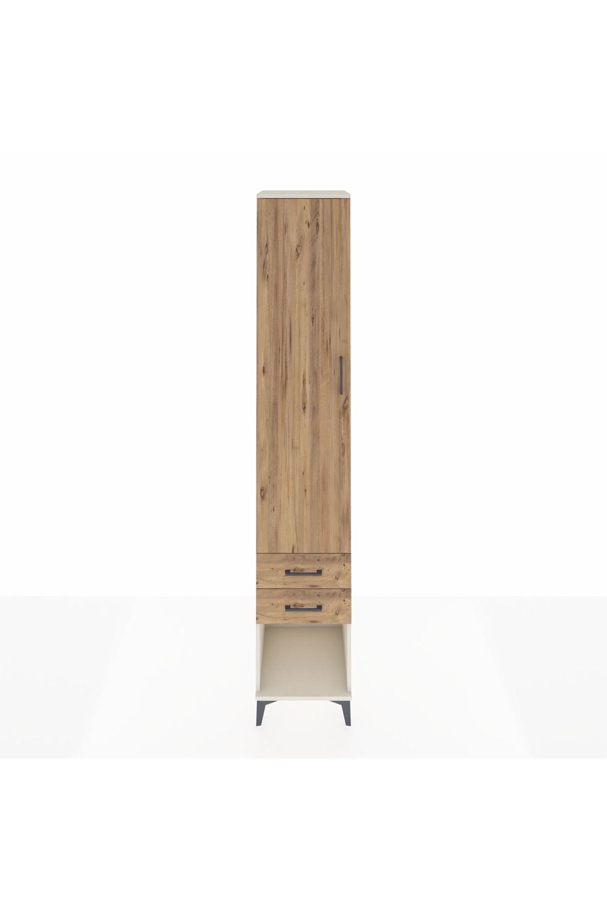 Hyperion Dolap 5 Raflı 2 Çekmeceli Tek Kapaklı 44x44x243 Aytaşı-Çam