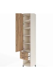 Hyperion Dolap 5 Raflı 2 Çekmeceli Tek Kapaklı 44x44x243 Aytaşı-Çam