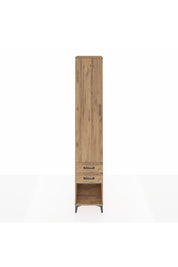 Hyperion Dolap 5 Raflı 2 Çekmeceli Tek Kapaklı 44x44x243 Çam-Çam