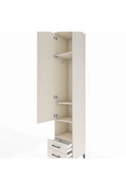 Hyperion Dolap 4 Raflı 2 Çekmeceli Tek Askılı 44x44x243 Aytaşı-Aytaşı