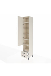 Hyperion Dolap 6 Raflı 2 Çekmeceli Tek Kapaklı 44x44x243 Aytaşı-Aytaşı