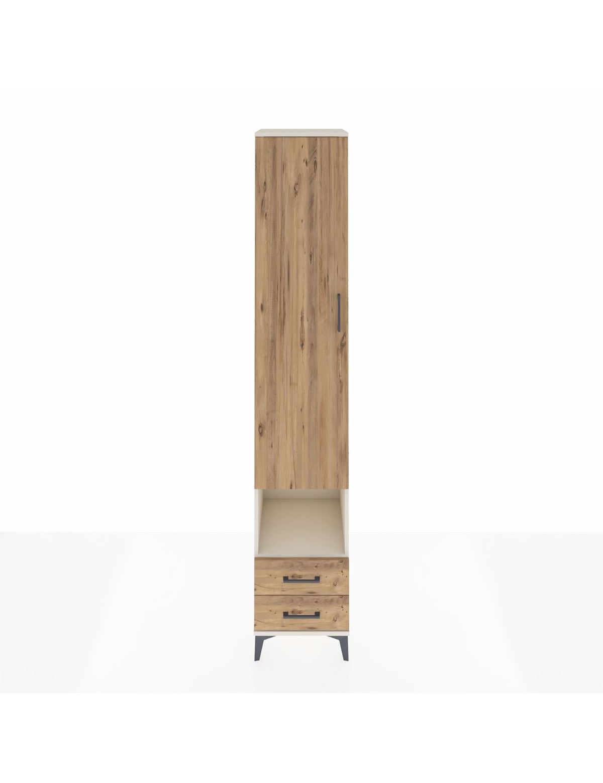 Hyperion Dolap 6 Raflı 2 Çekmeceli Tek Kapaklı 44x44x243 Aytaşı-Çam